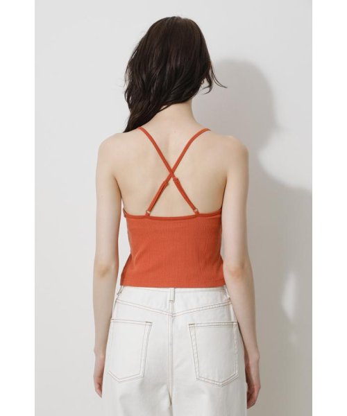 AZUL by moussy(アズールバイマウジー)/BASIC BACK CROSS CAMISOLE/img18