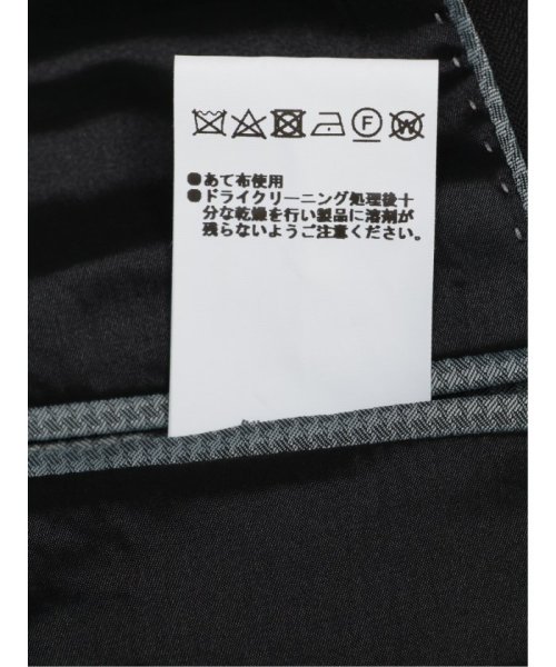 m.f.editorial(エムエフエディトリアル)/光沢シャドーストライプ スリムフィット 2ボタン3ピーススーツ 黒/img13