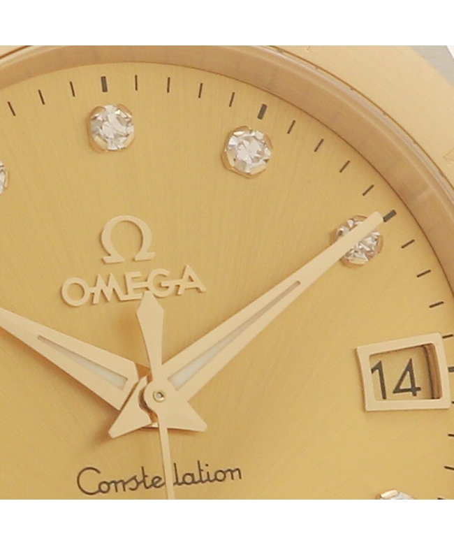 オメガ 時計 メンズ コンステレーション35mm コーアクシャル自動巻 ゴールド シルバー OMEGA 123.20.35.20.58.001  ステンレス