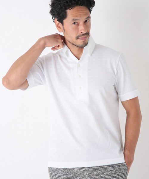 Men's Bigi(メンズビギ)/【COOL MAX】ニットサッカーポロシャツ　ACTIVE TAILORライン/img01