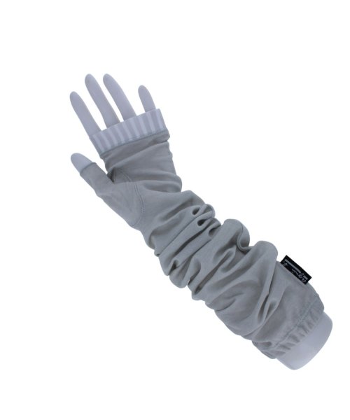 agnes b. (アニエスベー)/アニエスベー agnisb レディース UV手袋  女性用 55cm 指先フリー 接触冷感 ひんやり 遮熱効果 スマホ タッチパネル対応 /img02