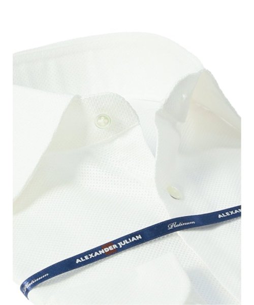 TAKA-Q(タカキュー)/綿80双糸 レノクロス スタンダードフィット ワイドカラー 長袖 シャツ メンズ ワイシャツ ビジネス ノーアイロン 形態安定 yシャツ 速乾/img01