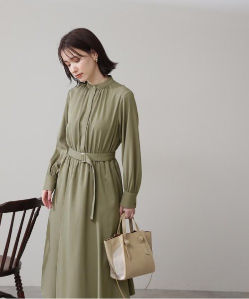 バンドカラーとろみワンピース エヌナチュラルビューティベーシック N Natural Beauty Basic Magaseek