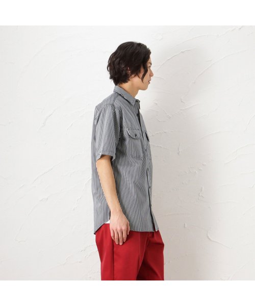 MAC HOUSE(men)(マックハウス（メンズ）)/Dickies ディッキーズ ヒッコリーワークシャツ 2278－1071B/img14