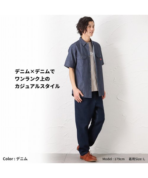 MAC HOUSE(men)(マックハウス（メンズ）)/Dickies ディッキーズ ツイル無地ワークシャツ 2278－1071A/img09