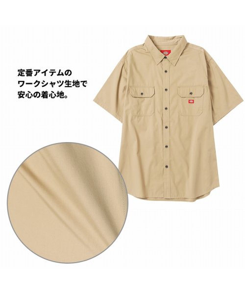 MAC HOUSE(men)(マックハウス（メンズ）)/Dickies ディッキーズ ツイル無地ワークシャツ 2278－1071A/img12