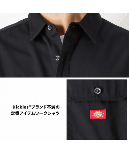 MAC HOUSE(men)(マックハウス（メンズ）)/Dickies ディッキーズ ツイル無地ワークシャツ 2278－1071A/img13