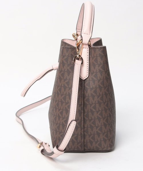 MICHAEL KORS(マイケルコース)/【MICHEL KORS】マイケルコース　レディース ショルダーバッグ　SMALL BUCKET XBODY　ブラウン/img01