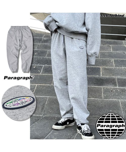 1111clothing(ワンフォークロージング)/パラグラフ スウェットパンツ パンツ ブランド 正規品 ◆Paragraph Cotton Set－up Pants◆ メンズ レディース ボトム ボトムス ヘ/img11