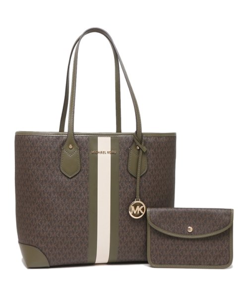 MICHAEL KORS(マイケルコース)/マイケルコース トートバッグ エヴァ ブラウン グリーン レディース MICHAEL KORS 30T9GV0T7B 247/img01