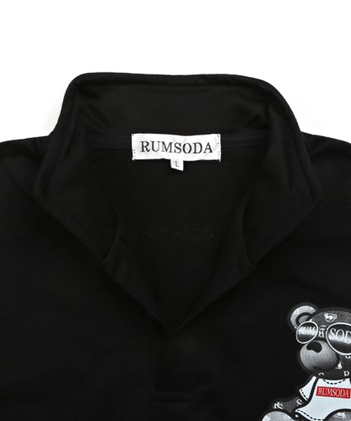 LUXSTYLE(ラグスタイル)/RUMSODA(ラムソーダ)イタリアンカラー3面ベアプリントポロシャツ/ポロシャツ メンズ 半袖 イタリアンカラー ベア/img16