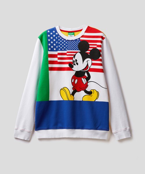 BENETTON (mens)(ベネトン（メンズ）)/【Disney（ディズニー）コラボ】JCCミッキーマウスカラフルパターン長袖スウェットトレーナー/img04