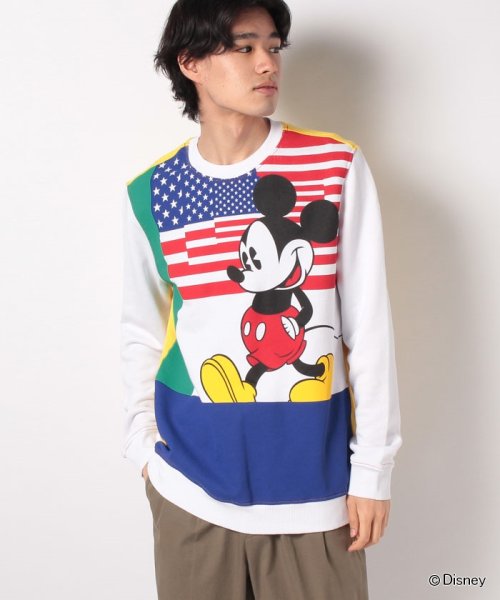 BENETTON (mens)(ベネトン（メンズ）)/【Disney（ディズニー）コラボ】JCCミッキーマウスカラフルパターン長袖スウェットトレーナー/img06