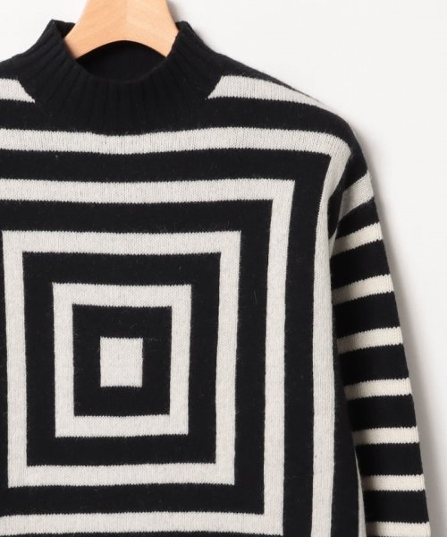 LEVI’S OUTLET(リーバイスアウトレット)/LVC MOCK SWEATER LVC CONCENTRIC SQUARES BLACK OFF WHITE/img02