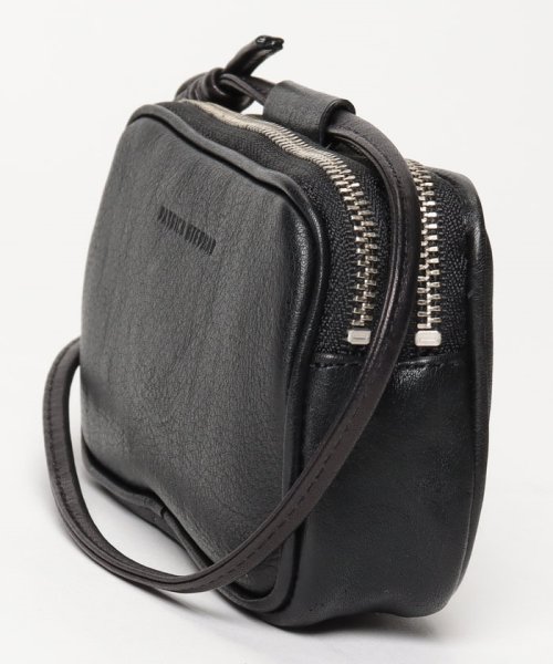 PATRICK STEPHAN(パトリックステファン)/Leather micro shoulder bag 'double zip'/img01
