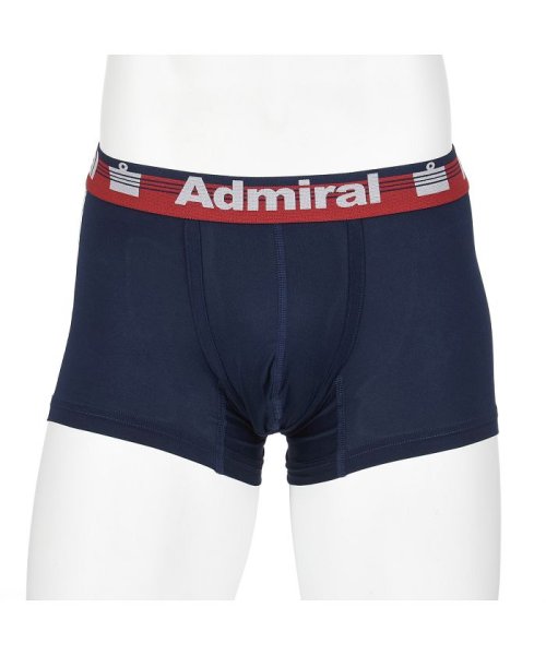 Admiral(アドミラル)/福助 公式 ボクサーブリーフ メンズ Admiral(アドミラル) 前閉じ サイドロゴ ar1－9055<br>M レッド 紳士 男性 フクスケ fukuske/img02