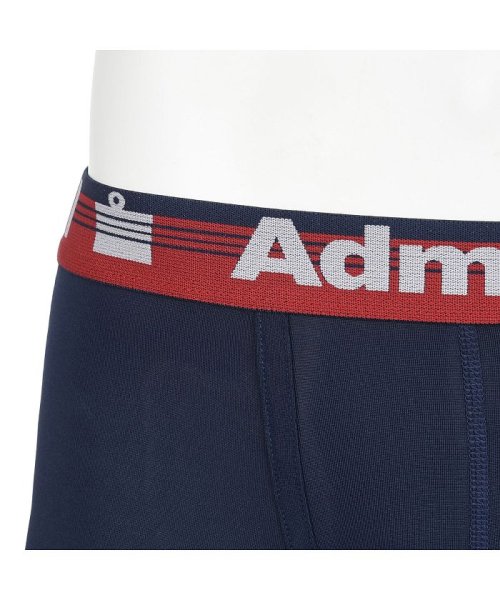 Admiral(アドミラル)/福助 公式 ボクサーブリーフ メンズ Admiral(アドミラル) 前閉じ サイドロゴ ar1－9055<br>M レッド 紳士 男性 フクスケ fukuske/img05