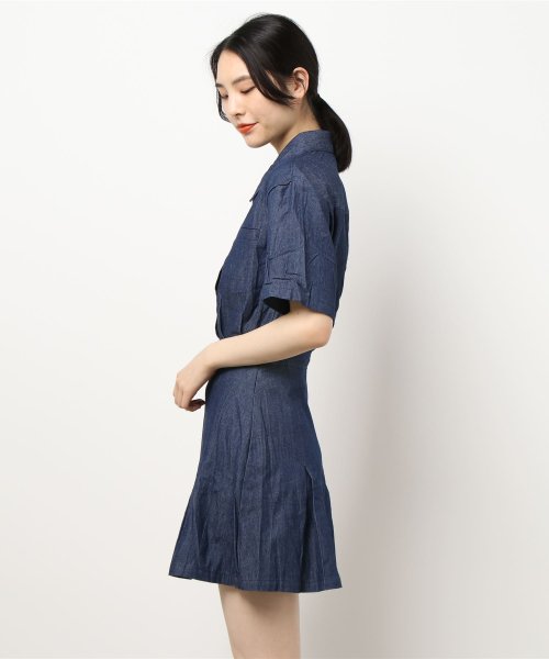 aimoha(aimoha（アイモハ）)/新作 デニムミニワンピース 韓国ファッション/img10