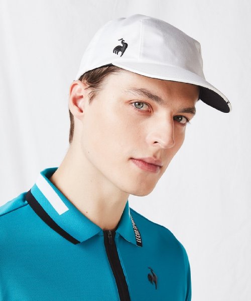 le coq sportif GOLF (ルコックスポルティフ（ゴルフ）)/【RIJOUME】ハーフジップ衿ストレッチ半袖ポロシャツ(吸汗速乾/ストレッチ/UVケア(UPF15)/ECO)【アウトレッ/img03