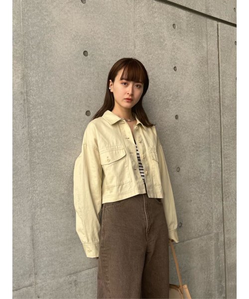 moussy(マウジー)/CROPPED OVER シャツ/img06