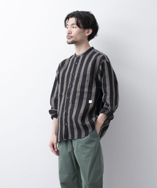 WORK ABOUT(WORK ABOUT)/【WORK ABOUT/ワークアバウト】ORIENTAL SHIRT バンドカラー リネンシャツ/img08