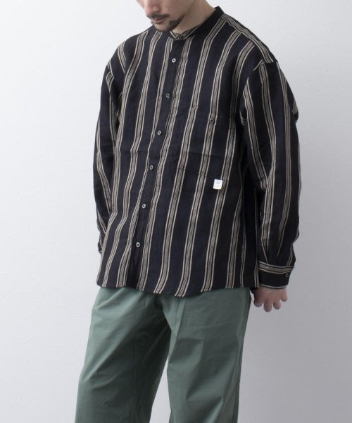 WORK ABOUT(WORK ABOUT)/【WORK ABOUT/ワークアバウト】ORIENTAL SHIRT バンドカラー リネンシャツ/img11