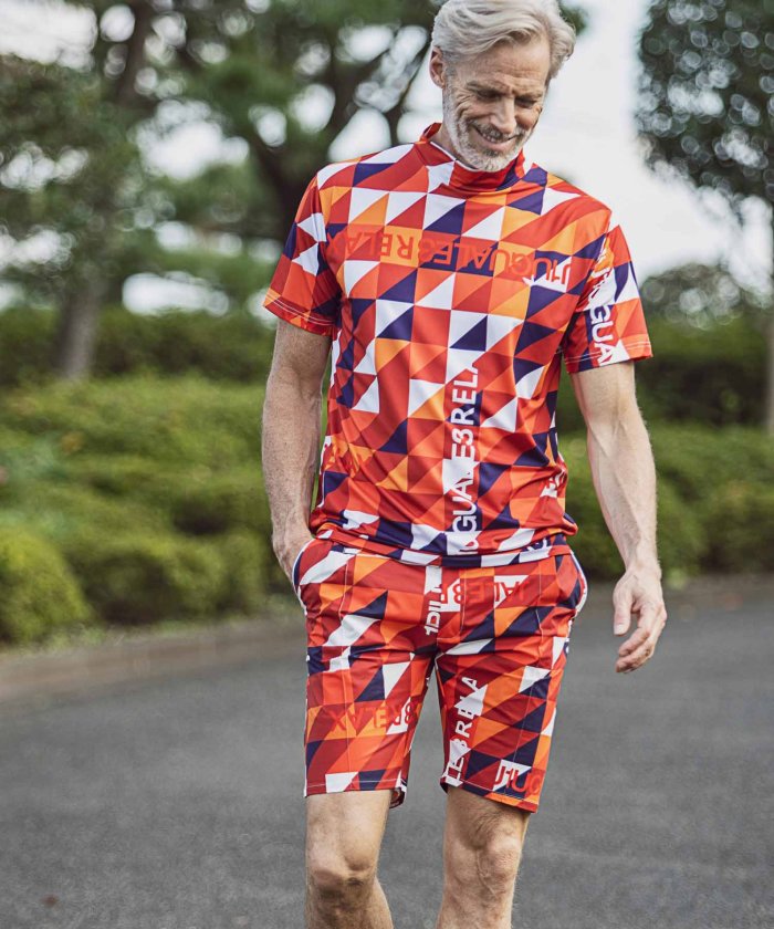 幾何学総柄半袖Tシャツ(504626708)｜HANKYU MEN