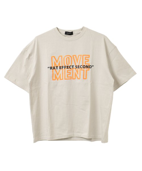RAT EFFECT(ラット エフェクト)/MOVEMENTロゴプリントTシャツ/img10