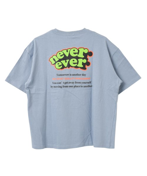 RAT EFFECT(ラット エフェクト)/nevereverバックロゴプリントTシャツ/img11