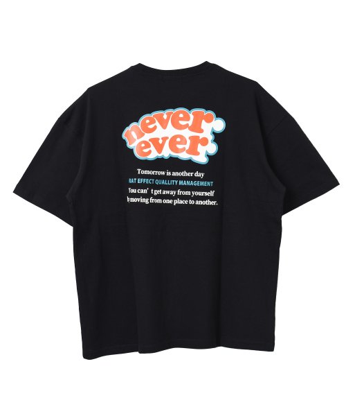 RAT EFFECT(ラット エフェクト)/nevereverバックロゴプリントTシャツ/img14