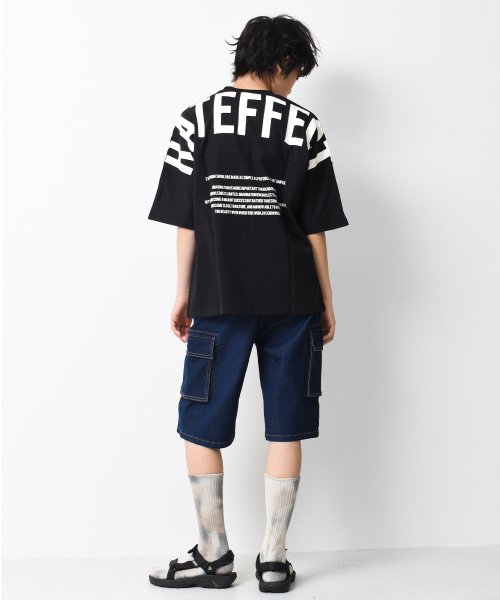 RAT EFFECT(ラット エフェクト)/ビックロゴプリントドルマンTシャツ/img03