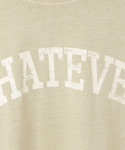 and　Me...(アンドミー)/ピグメント加工半袖WHATEVERかすれロゴプリントTシャツ トップス/img58