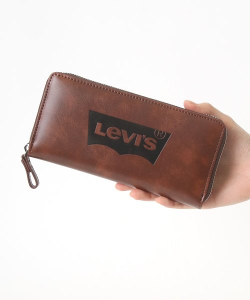 LAZAR(ラザル)/【Lazar】Levi's/リーバイス バットウイング ロゴ ラウンドジップ ロングウォレット/長財布 メンズ カジュアル/img12