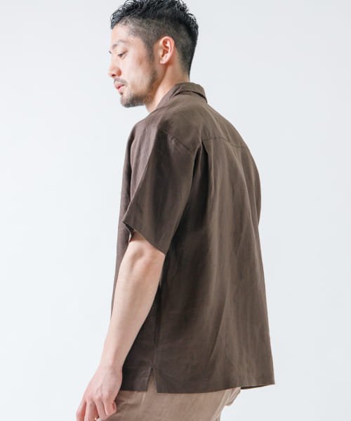 URBAN RESEARCH ROSSO(URBAN　RESEARCH　ROSSO（MEN）)/『XLサイズあり』リネンレギュラーカラー半袖シャツ/img40