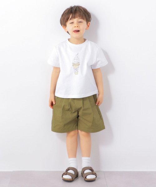 SHIPS any WOMEN(シップス　エニィ　ウィメン)/SHIPS any: ドローイング プリント 半袖 Tシャツ <KIDS>/img08