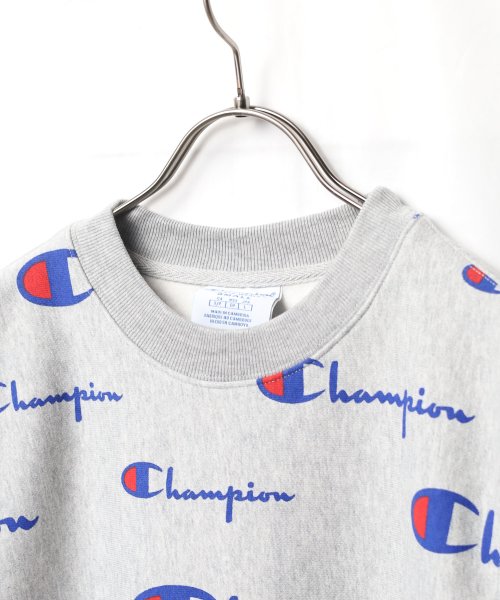 ar/mg(エーアールエムジー)/【W】【CL－19S2973】【it】【UT13】【Champion】REVERSE WEAVE CREW ALL OVER PRINT SWEAT/img01