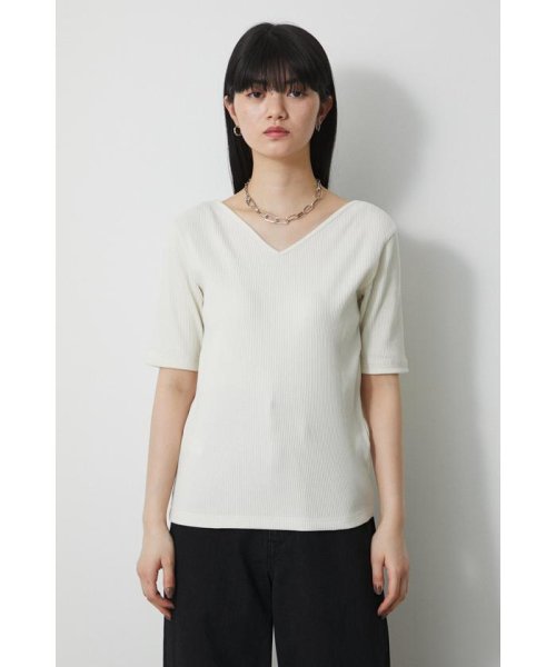 AZUL by moussy(アズールバイマウジー)/2WAY RIB TOPS/img09