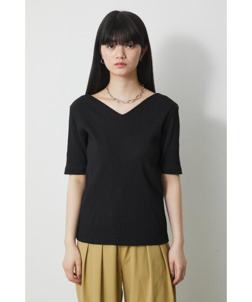 AZUL by moussy(アズールバイマウジー)/2WAY RIB TOPS/img18