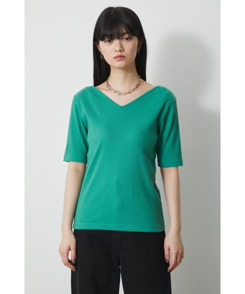 AZUL by moussy(アズールバイマウジー)/2WAY RIB TOPS/img27