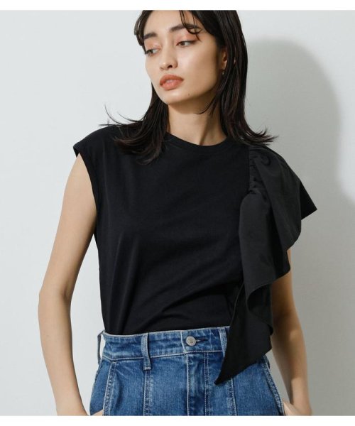 AZUL by moussy(アズールバイマウジー)/ASYMMETRY FRILL TOPS/img11