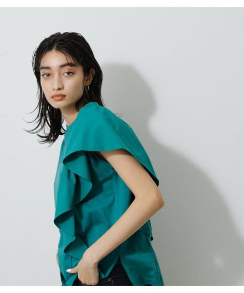 AZUL by moussy(アズールバイマウジー)/ASYMMETRY FRILL TOPS/img19