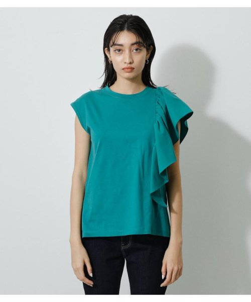 AZUL by moussy(アズールバイマウジー)/ASYMMETRY FRILL TOPS/img22