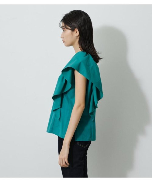 AZUL by moussy(アズールバイマウジー)/ASYMMETRY FRILL TOPS/img23