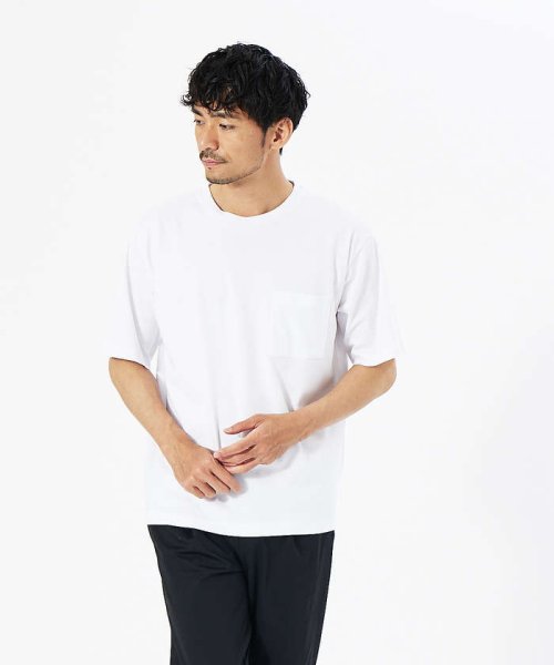 ABAHOUSE(ABAHOUSE)/【接触冷感】シルケット スムース ポケット 半袖Tシャツ/img02