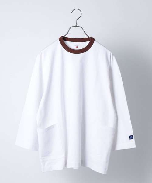 SHIPS any MEN(シップス　エニィ　メン)/*SHIPS any: 【撥水】リンガーネック USAコットン キャンプポケット 7分袖 Tシャツ◇/img06