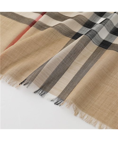 BURBERRY(バーバリー)/【BURBERRY(バーバリー)】スカーフ GIANT CHECK GAUZE レディース ライトウェイト チェック ウール混シルク マフラー /img06