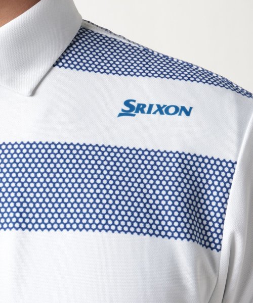 SRIXON(スリクソン)/ディンプルボーダープリントシャツ(吸汗速乾/ストレッチ/UVケア(UPF15))【アウトレット】/img09