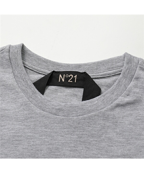 【N°21(ヌメロヴェントゥーノ)】F026 6332 半袖 Tシャツ クルーネック カットソー ちびロゴT メンズ