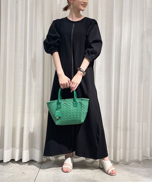 セール 選べる２サイズ 袖異素材スウェットワンピース バブ Bab Magaseek