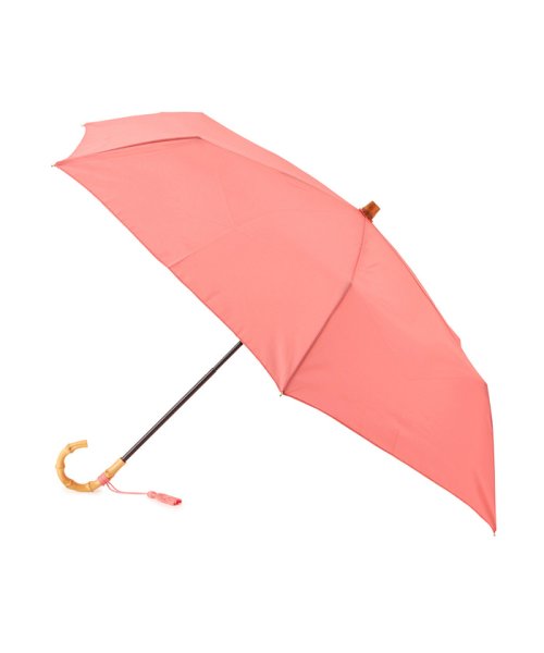 ROPE'(ロペ)/【晴雨兼用】バンブーハンドルコンパクトアンブレラ  折りたたみ傘/img02